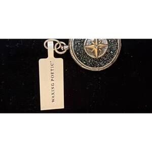 NEW WAXING POETIC inner compas pendent charm in silver
